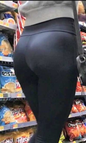 Fit Blonde Amazing Candid Ass In Leggings