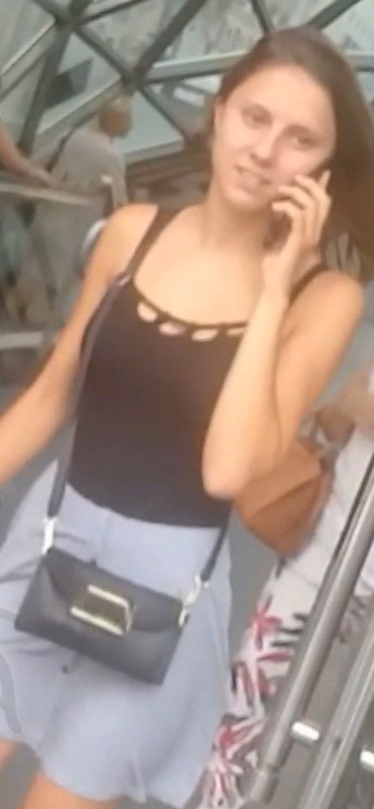 Black Thong Beautiful Ass Girl Upskirt