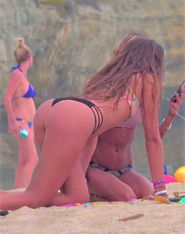Candid Teens In Thong At The Beach Part2