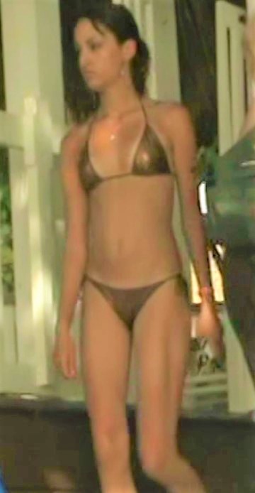 Slim Body Teen Candid Bikini