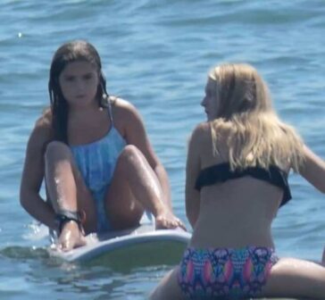 Sexy Surfer Teens In Bikini