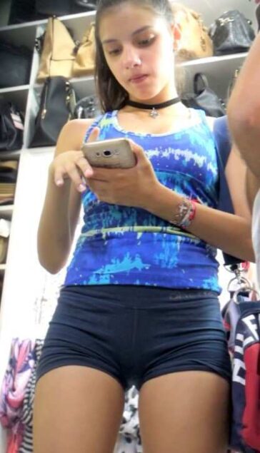 JB Teen Spandex Shorts Busted