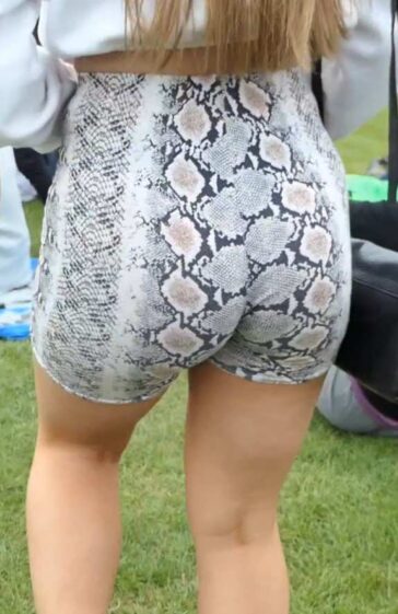 Spandex Shorts Drunk Girl