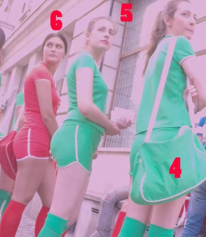 Candid Teens Sport Team In Shorts