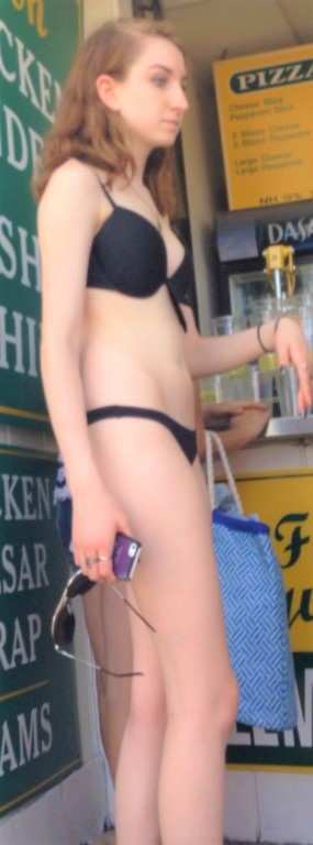 Skinny JB Teen In Black Bikini Sexy Ass