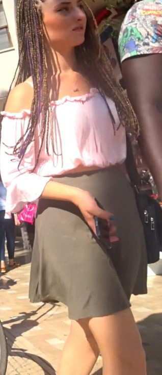 Upskirting Blacked Girl