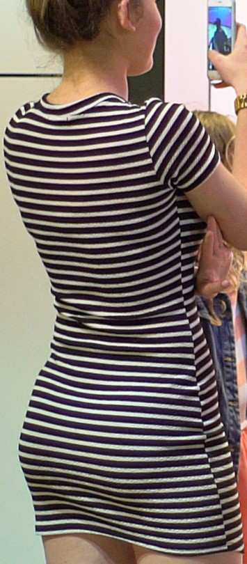 Candid Teen In Tight Dress Wonderful Body