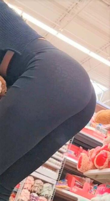 Black Leggings Sexy Girl Candid Ass