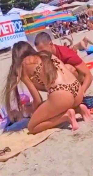 Candid Teen In Bikini Thong Beach Voyeur