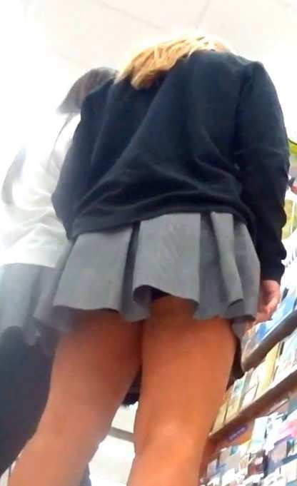 Two Schoolgirls Upskirt