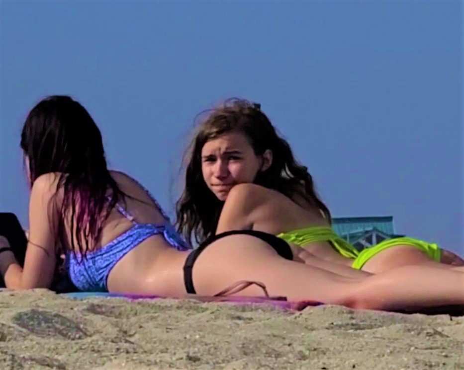 Two Skinny Teens In Bikini Busted