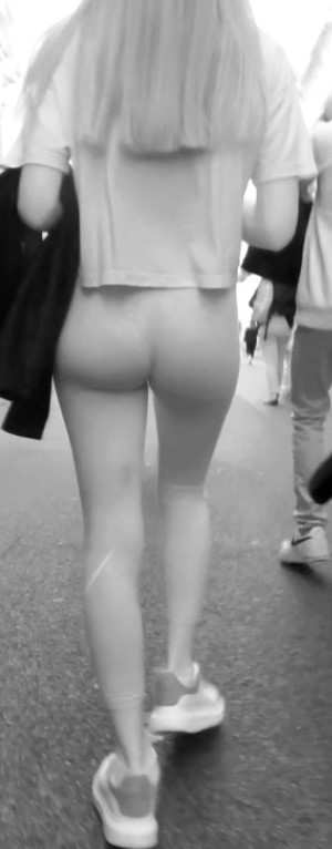 Skinny Teen Candid Leggings X Ray