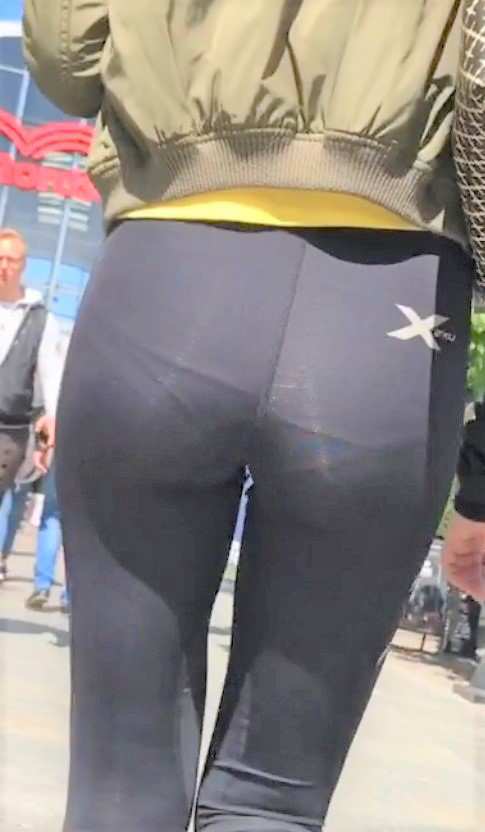 Slim Teen Candid Ass VPL