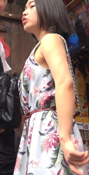 Upskirting Asian Teen