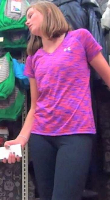 Young Sister Shopping With Mom