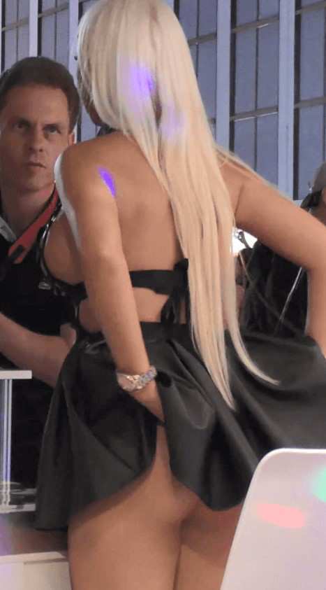 Promo Girl Giving a Show