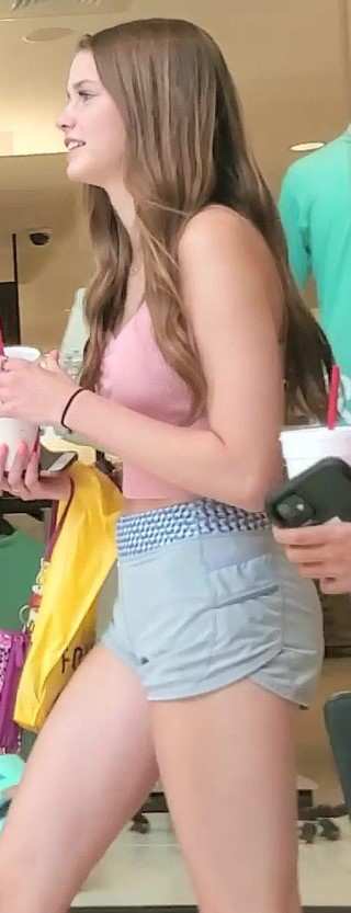 Cute JB Teen In Blue Shorts