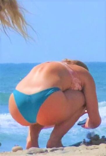 Two Surfer Teens In Bikini