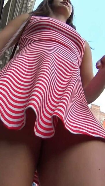 Upskirting Hot Summer Dress Girl