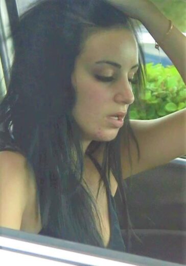 Very Sexy Teen Cleaning The Car Busted