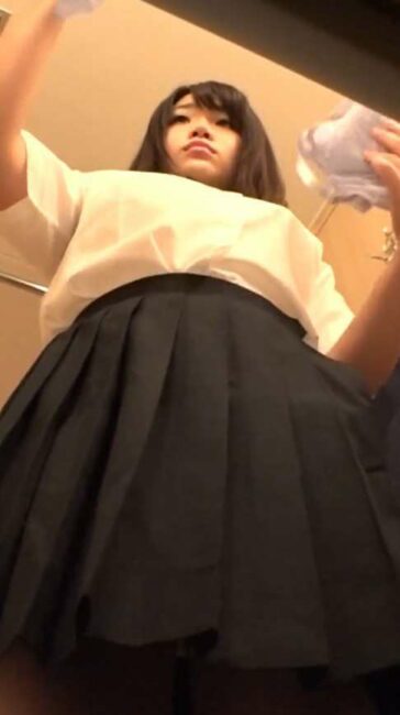 Young Asian Schoolgirl Getting Naked In Dressing Room
