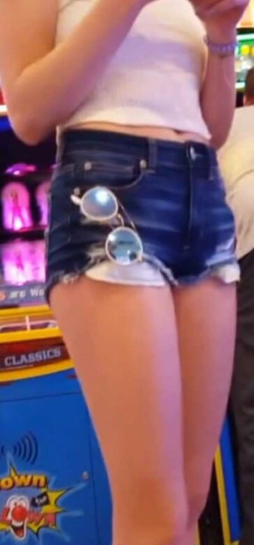 Cute Face Teen In Shorts