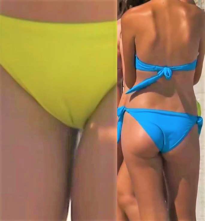 Some Girls In Bikini Taking Pictures