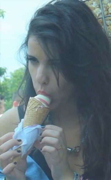 Teen Eating Ice Cream