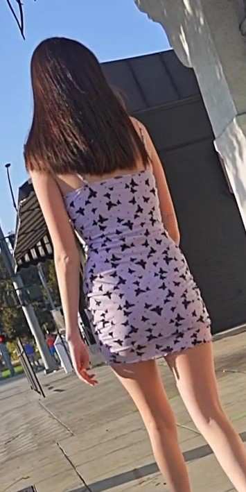 Young Hottie In Tight Dress