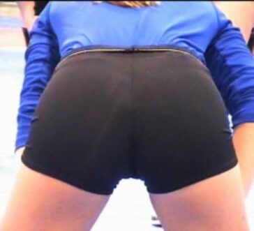 Black Spandex Shorts VB Girl