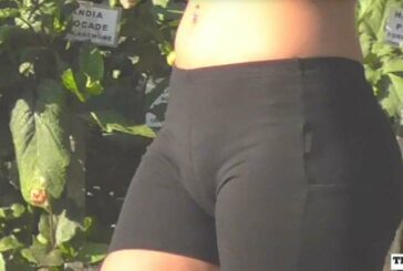 Bubble Ass Hot Girl In Black Spandex Shorts