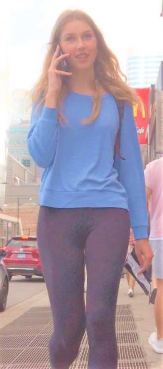 Candid Teen On The Phone