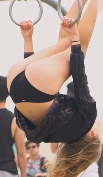 Hot Teen Ass Doing Gymnastics