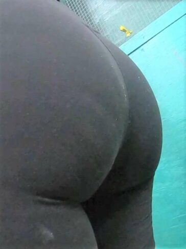 Thick Ass Hottie In Biker Shorts