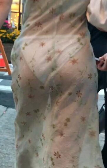 Chasing a See Thru Dress Hottie