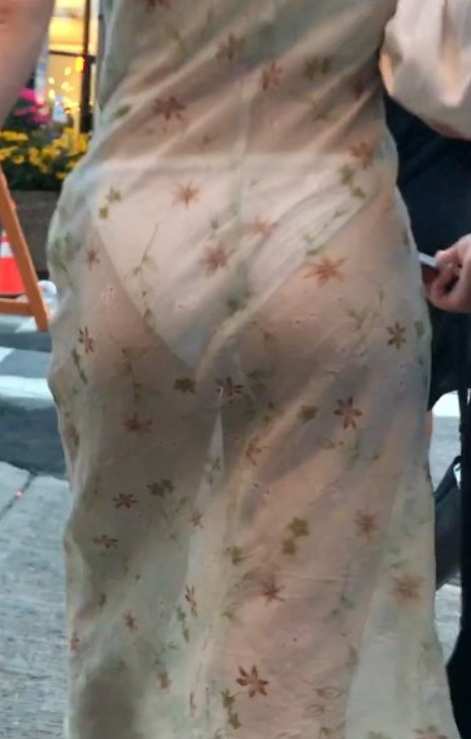 Chasing a See Thru Dress Hottie