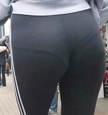 Two Hot Teens In Leggings VPL