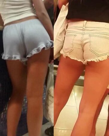 Two Hot Teens In Shorts