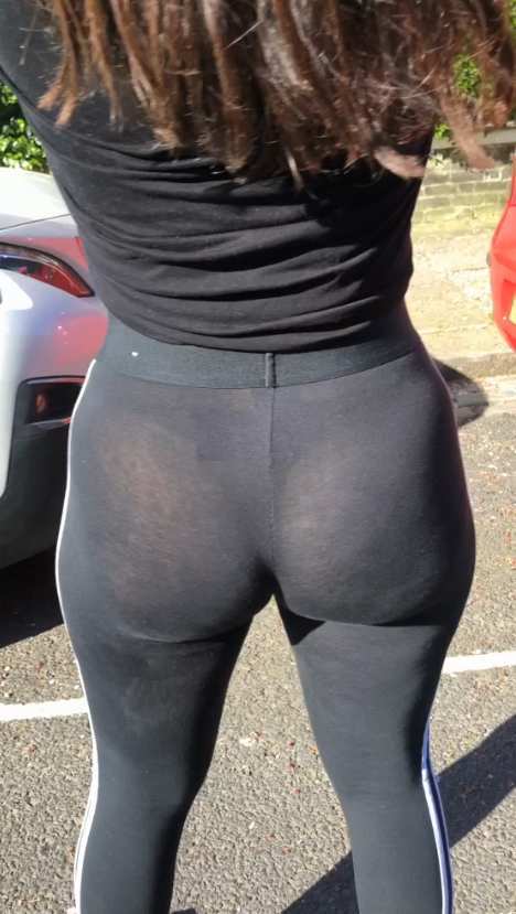 Bubble Butt Hottie In See Thru Leggings