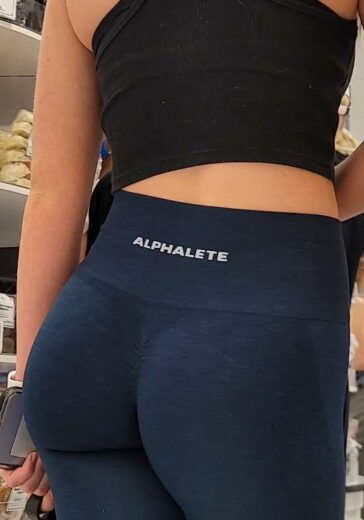 Candid Teen In Alphalete Leggings