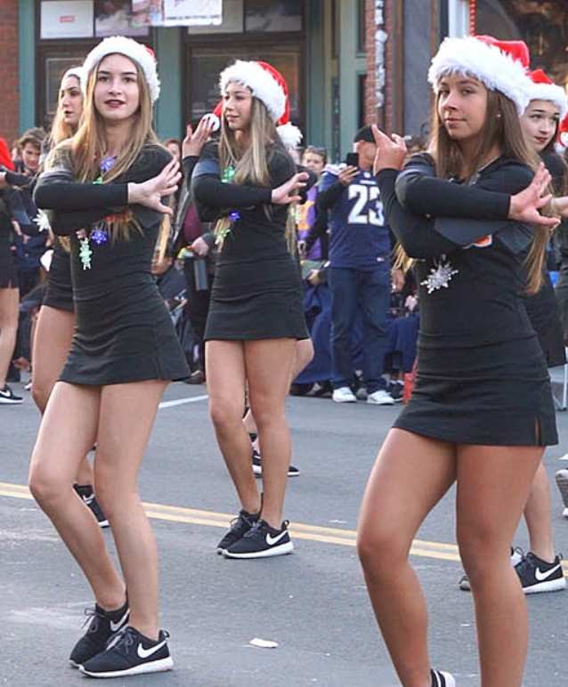 Teens in Short Tight Dresses Dancing