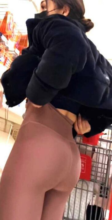 Mom With Leggings Shopping