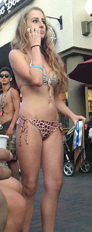 Young Blonde Teen In Bikini Creepshot
