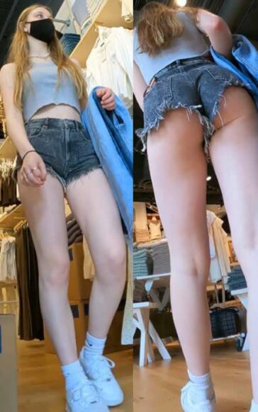 Beautiful Young Teenie In Shorts