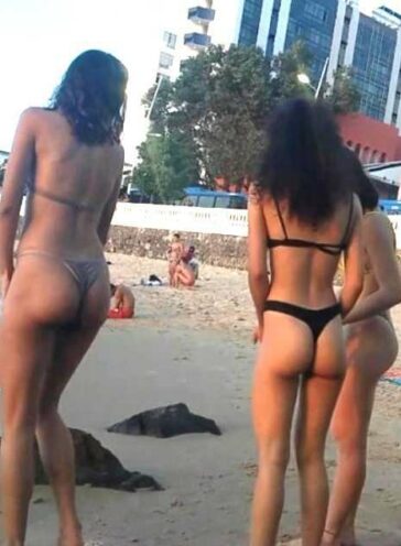 Brazilian Teens Trio In Thong