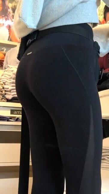 Hot Worker In Tight Leggings