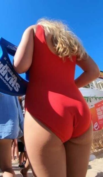Swimsuit Blonde Teen Cameltoe