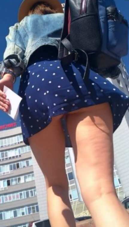 Upskirting Summer Dress Hottie