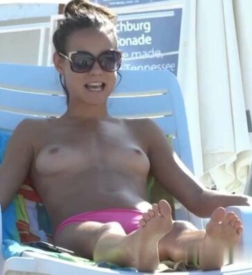 Topless Teen Seeking Attention