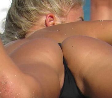 Awesome Ass Teen In Black Thong